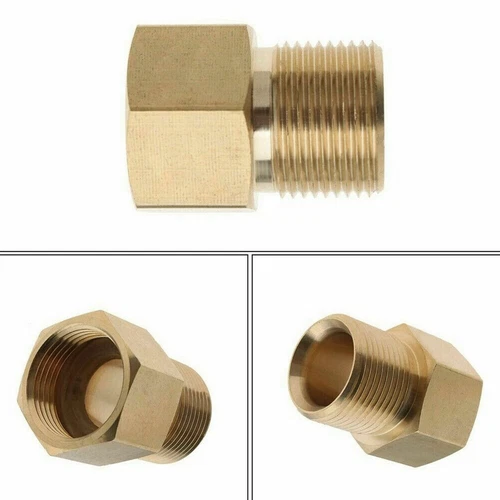 Female 1/2''UNF to M12x1.5 Male Thread Brass Pipe Fitting Adapter Connector sump - Picture 3 of 3