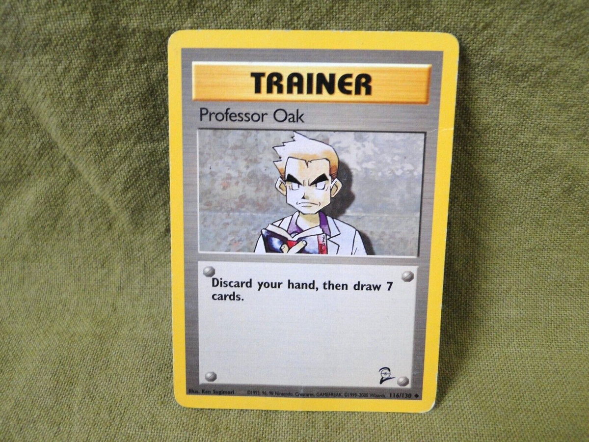Pokemon Trading Card - Base Set 2: Professor Oak 116/130 Pokemon Trading Card - Base Set 2: Professor Oak 116/130