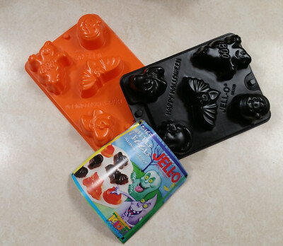JELLO Jiggler Happy Halloween Molds NEW Set of 2 Jello Shots Ice Candy Crafts