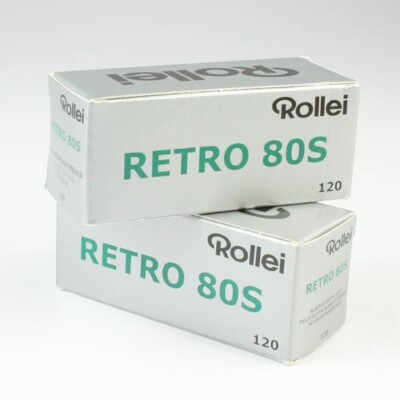 Lot of 2 - Rollei Retro 80s 120 Film Defective - Mottling Effect - Experimental