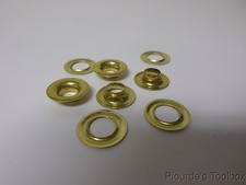 Lot of 137 New Lord  Hodge 3/8" Brass Washer Grommets, Size 2, 1072-2