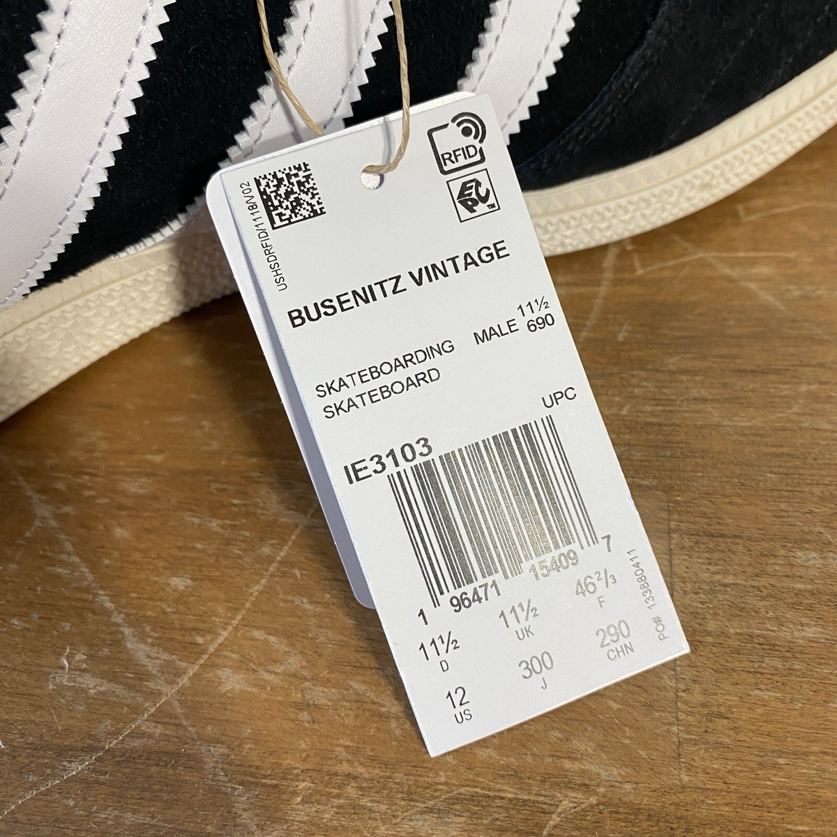 Adidas Busenitz Vintage Black White - Size 11.5 | eBay