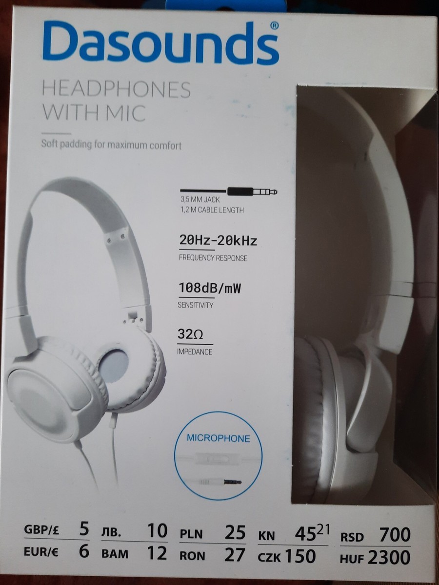 Dasounds Headphones With Mic. Brand New. | eBay