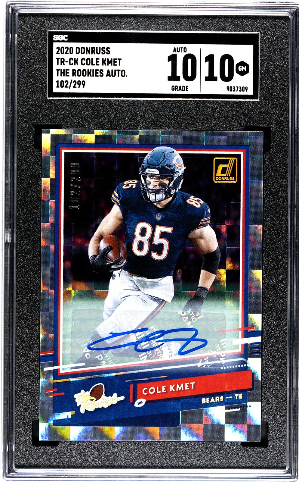 Cole Kmet Panini Donruss the Rookies #TRCK Autograph