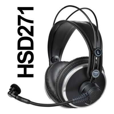 AKG HSD271 55 ohm Professional Headset w/ Dynamic Microphone (No Cable Included)