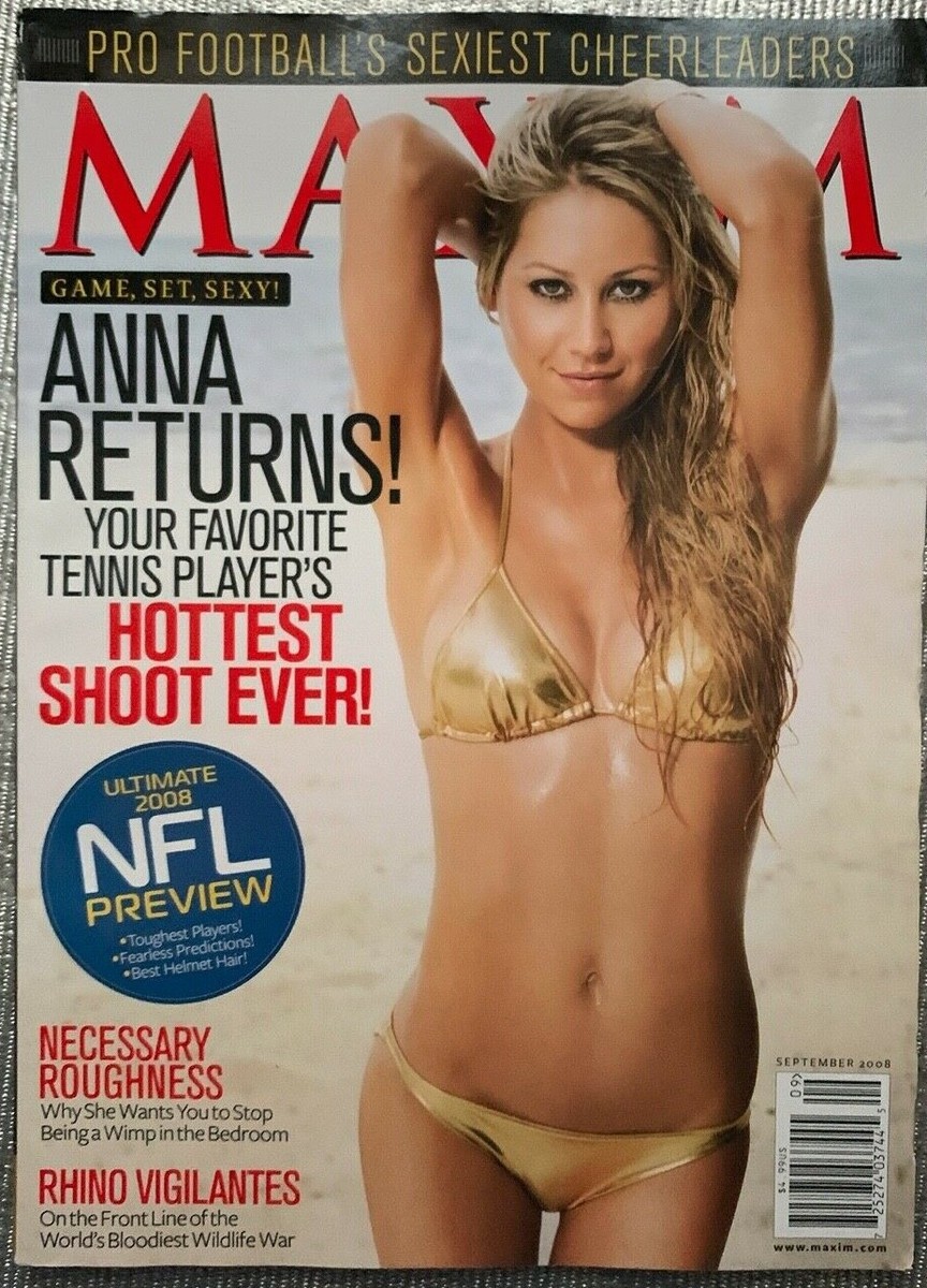MAXIM Magazine September 2008 - Anna Kournikova, Deanna Russo | eBay