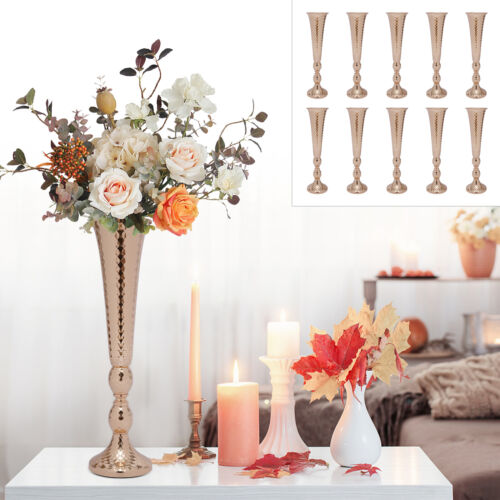 20.5" Tall Trumpet Vases for Wedding Centerpieces,10 pcs Vases for Living Room
