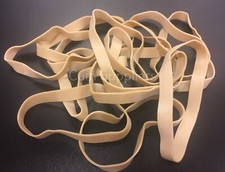 No.75 Rubber Elastic Bands 100mm x 9mm Brown or White