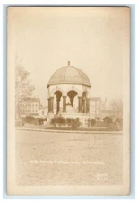 c1920's The Kaiser's Fountain Stamboul Turkey  RPPC Photo Vintage Postcard