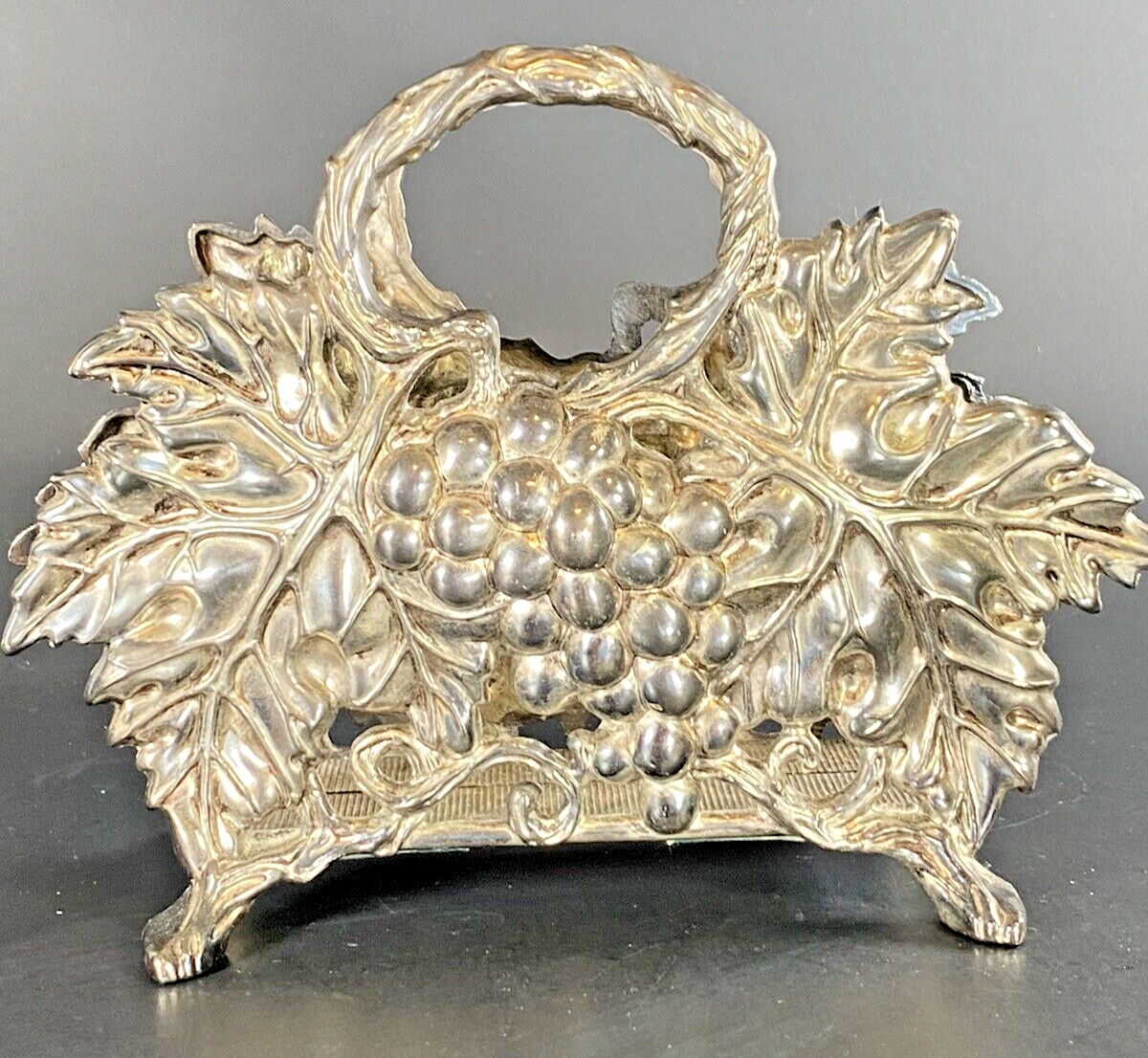 Vintage 1994 Godinger Silver Art Co Silver Plate Napkin Holder