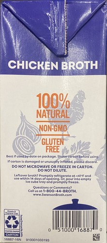 5x SWANSON Chicken Broth 100% Natural - Gluten Free 48 oz Carton 3 Lbs - 5 PACK - 第 5/5 張圖片