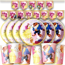 BEAUTY BEAST BELLE PRINCESS birthday party supplies favor centerpiece decoration