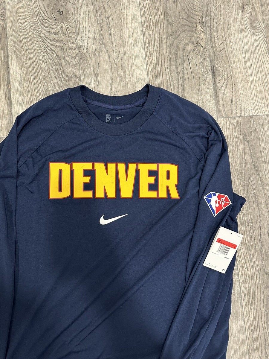 Nike NBA Denver Nuggets Team Player Issued Long Sleeve Shooting