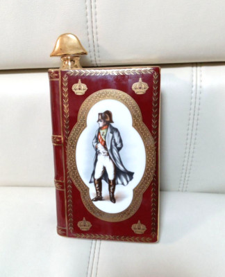 CAMUS NAPOLEON COGNAC Book Empty Bottle Red H/8.07 W/4.72 D/1.97 inch w/ Lid