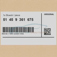 Genuine BMW 51459361675 - Panel I Panel Outer Left