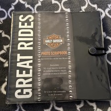 Harley Davidson Great Rides Deluxe Photo Scrapbook 26 Pages 54 4x6 Sleeves