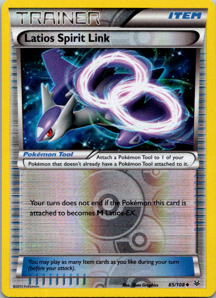 Pokemon Card - Latios Spirit Link XY BREAKthrough 85/108 Reverse Holo Uncommon