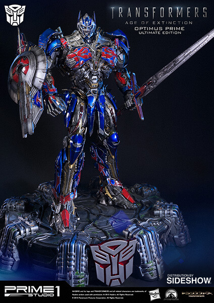 SIDESHOW EX. TRANSFORMER AGE OF EXTINCTION OPTIMUS ULTIMATE STATUE
