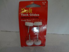 Doit 3/4" Tack Glides Plastic Base 210153 - White  4 pcs 