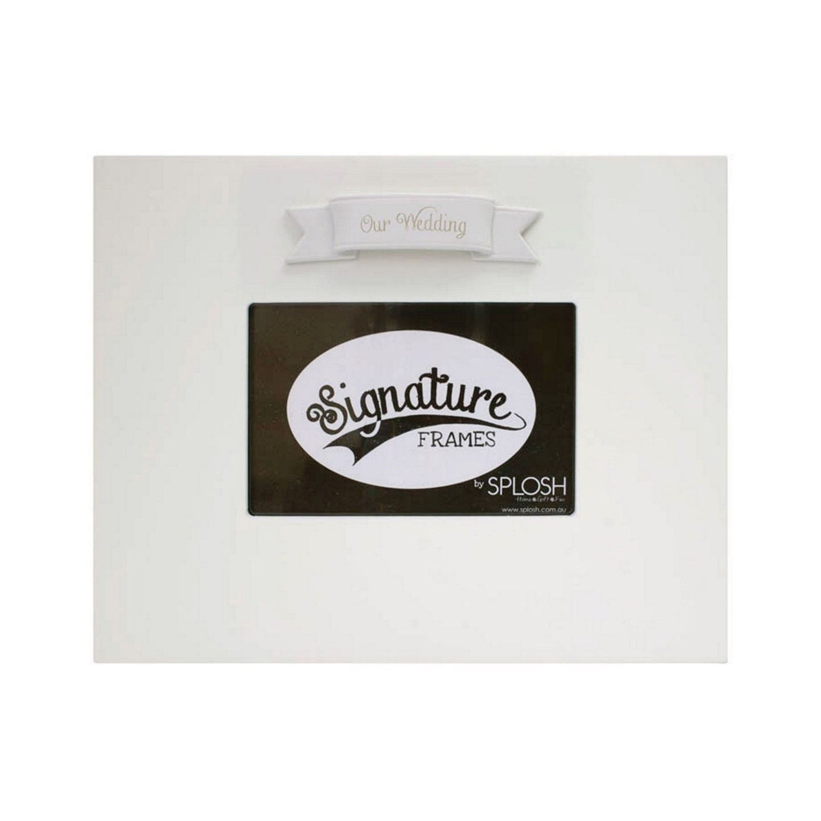 Wedding Photo Frame 6 x 4 White Keepsake Memento Gift Signature Range - Splosh