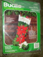 Bucilla Kit - Christmas Heirloom : Majestic Poinsettia - 18" SEALED 82318