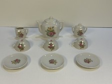 Vintage Doll Tea Set Japanese Floral Pattern