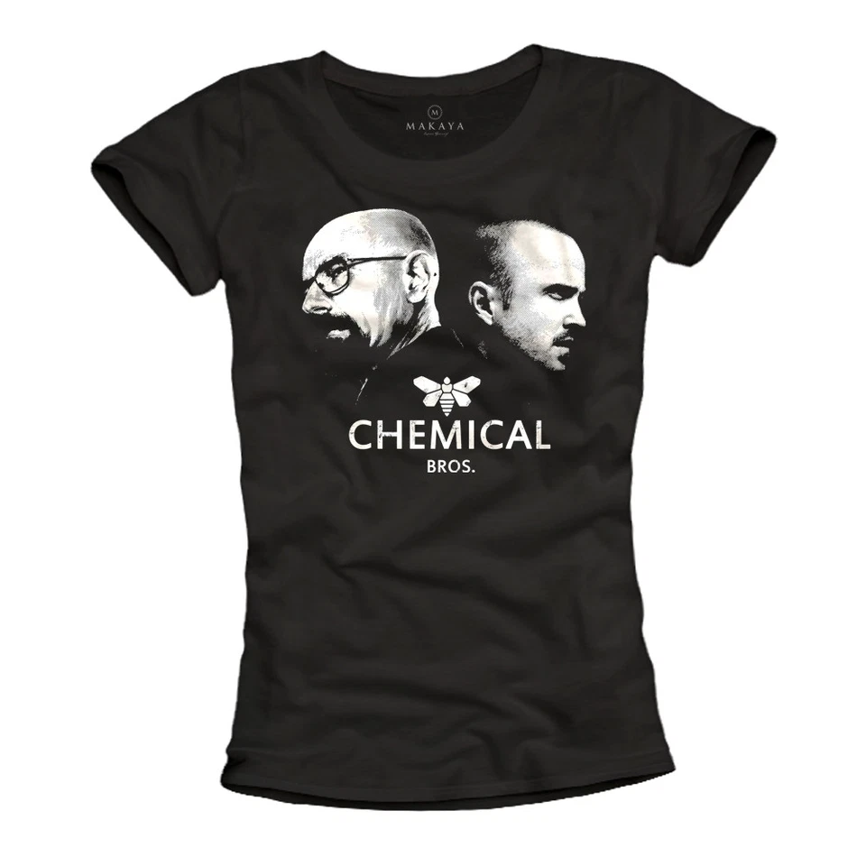 Cooles Bad Breaking T-Shirt für Damen CHEMICAL BROS. Schwarz Größe S-L - Bild 1 von 1