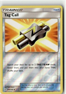 2019 SUN & MOON COSMIC ECLIPSE Tag Call 206/236 Reverse Holo