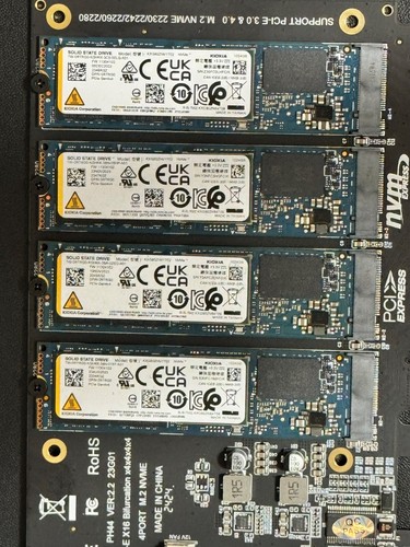 Kioxia 1TB XG8 M.2 NVMe PCIe 4.0x4 SSD 2280 - KXG80ZNV1T02 - USA - Afbeelding 2 van 2