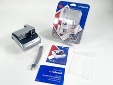 Vintage Polaroid One 600 Ultra Instant Flash Film Camera Silver - Mint Condition