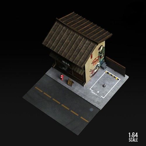 1:64 Diorama Model Japanese Yakitoriya City Street View Backdrop Display Model - Picture 5 of 8