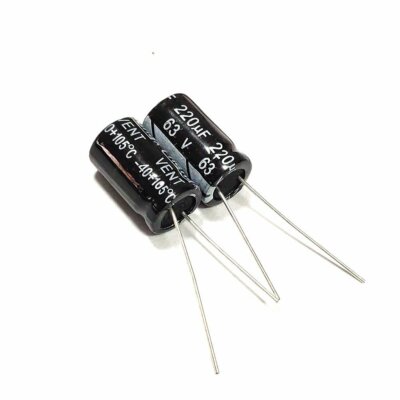 50pcs 25v 220uf 25volt 220mfd 105c Aluminum Electrolytic Capacitor 6×7mm - Foto 6