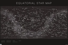 Astrology - Equatorial Star Map - Poster