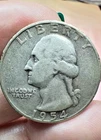 1954D Washington Quarter 90% Silver (Fine)  w/ In God & DDO Error  See Pic's