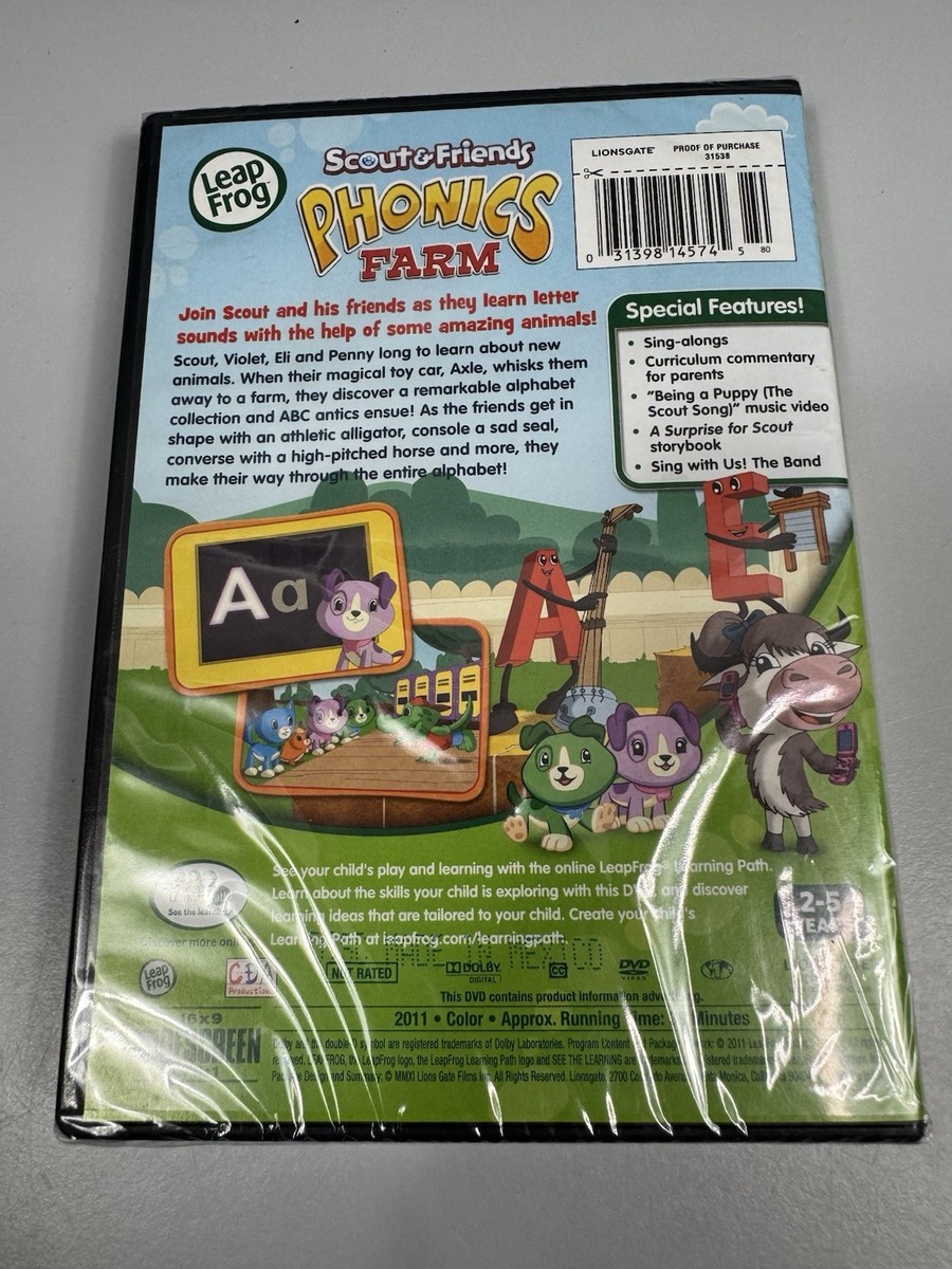 Leap Frog: Scout & Friends: Phonics Farm (DVD, 2011) for sale