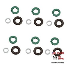 6 Set Fuel Injector Nozzle Seal Kits Fuel Injector O-Rings Compatible with