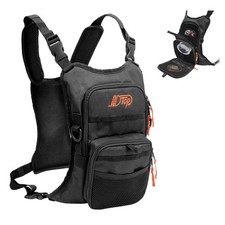 Lightweight Fishing Chest Pack For Men Fly Boxes Storage Bag Black