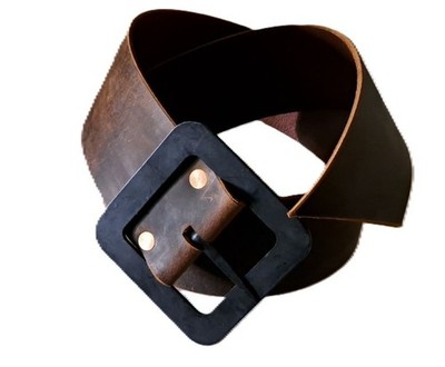 3'' Mountainman Belt-Genuine Leather Distressed-Look, Iron Buckle USA (3''x61'')