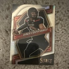 2023 Panini Select Draft Picks Unstoppable Patrick Mahomes II Texas Tech Prizm