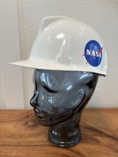 NASA Hard Hat Safety Helmet Vintage Adjustable- MADE in USA **READ**