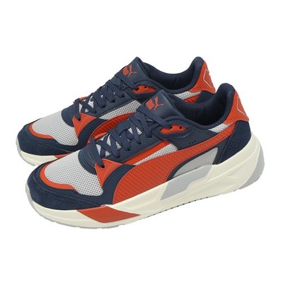 Puma Trinity 2 Light Gray Red Fire Navy Men Unisex Casual Shoes 400230-06