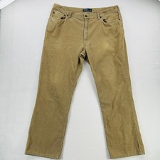Polo Ralph Lauren Pants Mens 40x30 Brown Corduroy Straight Leg Classic Casual