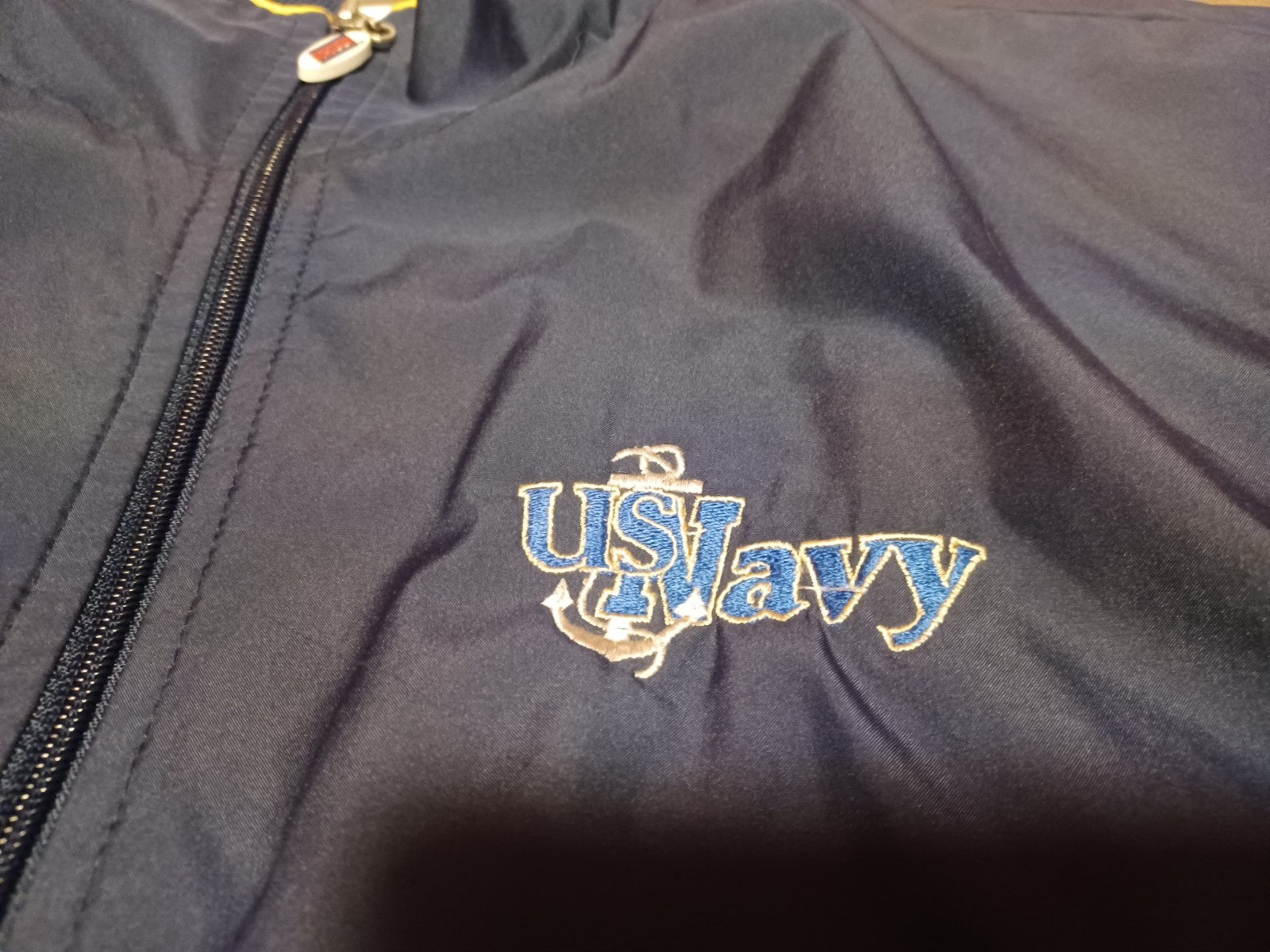 Vintage Y2K Soffe US Navy Naval Academy Full Zip Windbreaker Jacket Large - second product detail image
