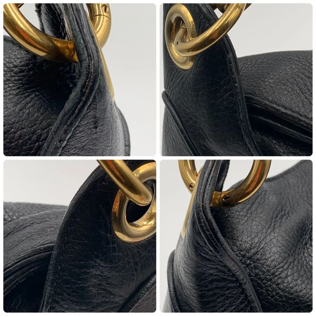 YVES SAINT LAURENT YSL Hobo Chain One Shoulder Bag Hand Bag Leather Used Japan thumbnail 6