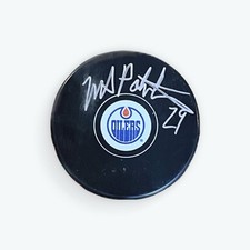 Mike Palmateer Signed Edmonton Oiler NHL Puck- COA