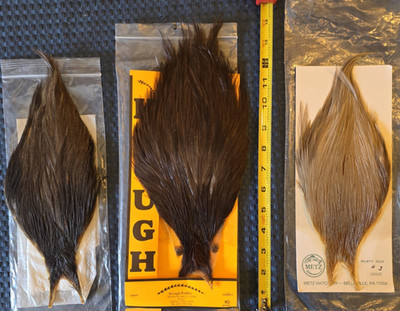 Premium METZ-Keough Fly Tying-Jig Making-Rooster Capes-Rusty Dun-Blue Dun-Dun