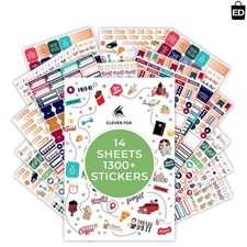 Ultimate 1360 Sticker Pack for Adults - Beautiful Planner Journal Accessories