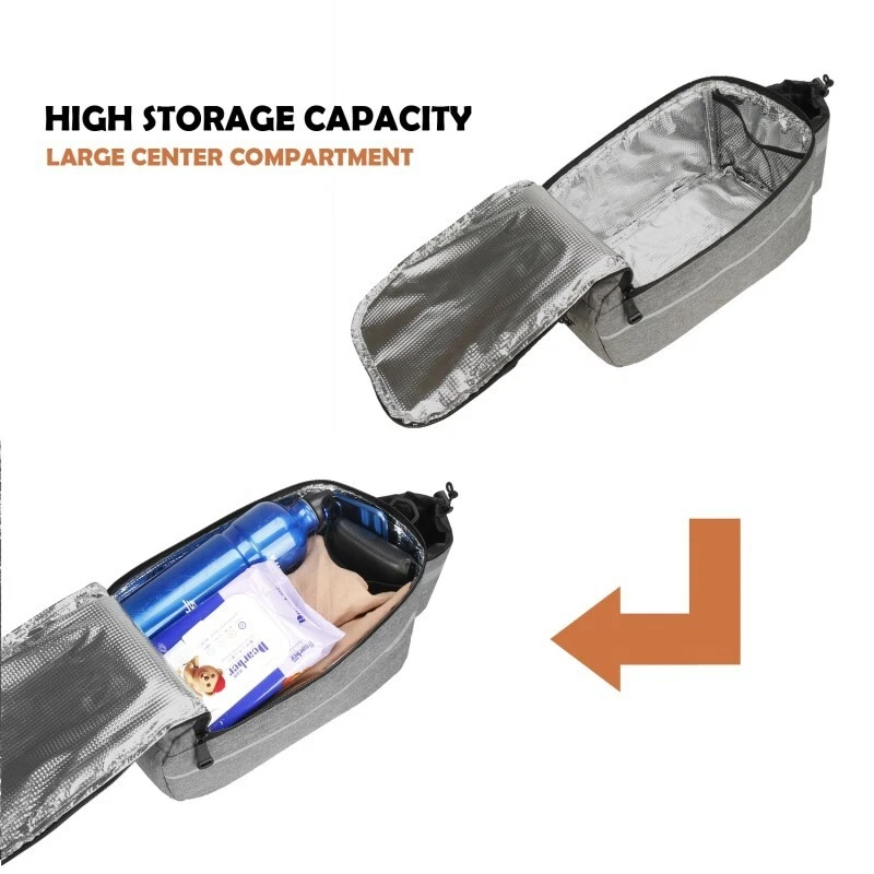 Bolsa portaequipajes trasera para bicicleta 10L bolsa aislada para maletero de bicicleta bolsa de carga para equipaje Foto 3 de 4