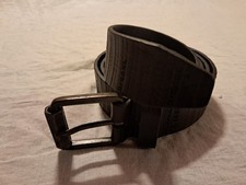 DIESEL B-ROUNDD Herren Gürtel 100 cm mit Schwarz Original Made in Italy 