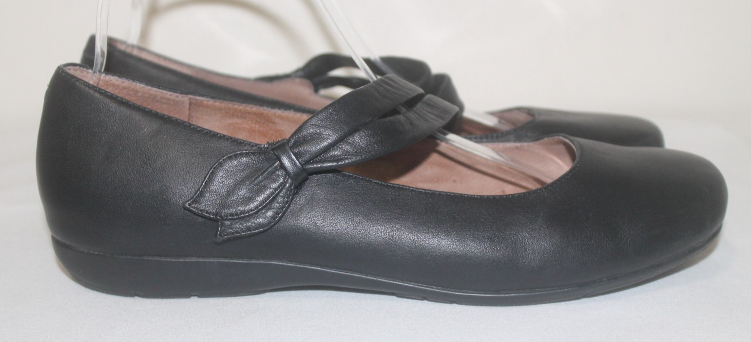 Abeo BioSystem Women's Size 9.5 Black Leather Mary James Tiana Shoes Flats
